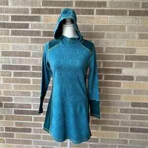 Prana Roma Geometric Hoodie Tunic Dress Size Small
